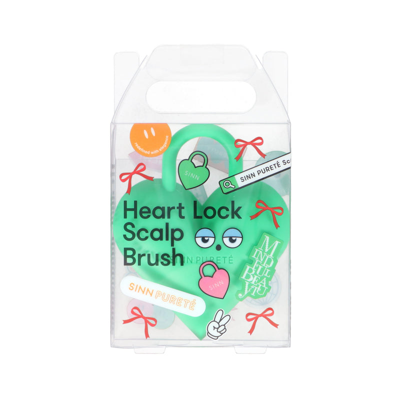 SINN ハートロックスカルプブラシ/グリーン