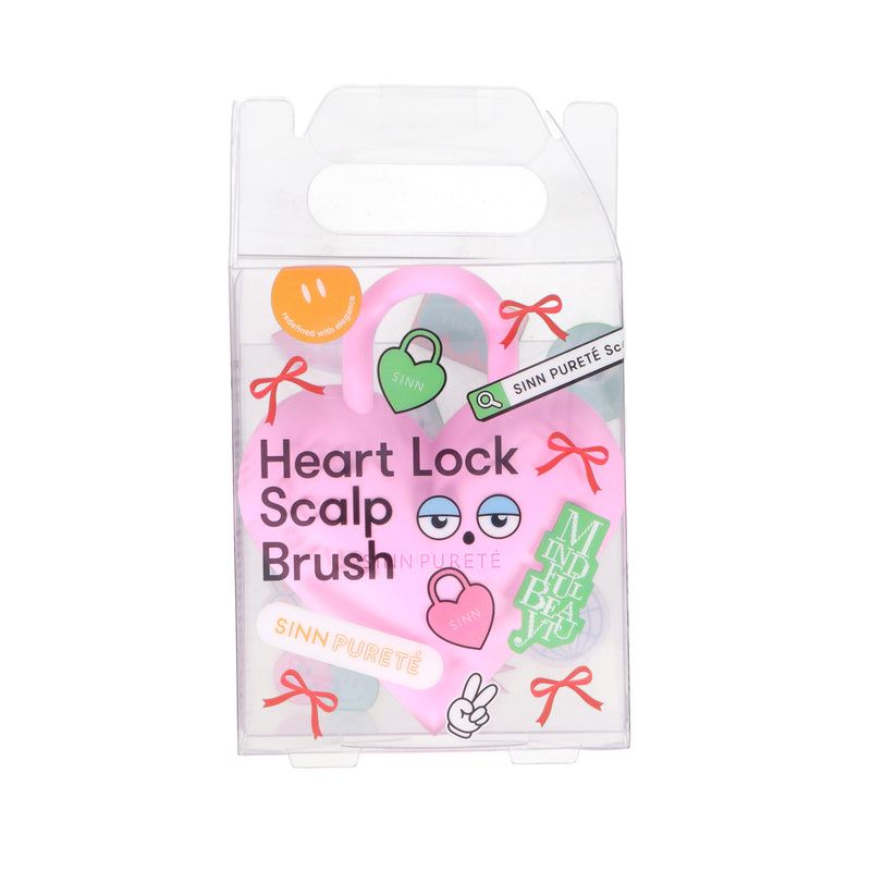 SINN ハートロックスカルプブラシ/ピンク