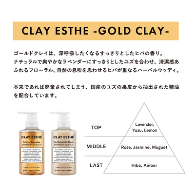 CRAY ESTHE クレイエステ フォーティファイングヘアマスク ゴールドクレイ 400ml